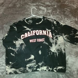 Shein cropped long sleeve. Size Small. Black and gray.